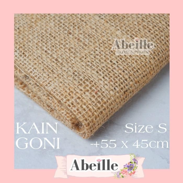 Kain Goni Burlap Karung Goni Properti Foto Hiasan Dekorasi