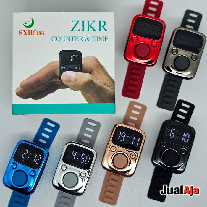 Tasbih Digital Charger Led Jam Digital Premium Lampu Led Muslim