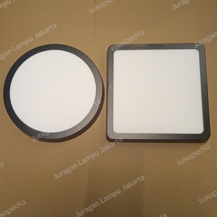 Lampu Downlight Led Panel 18W Outbow Body Hitam