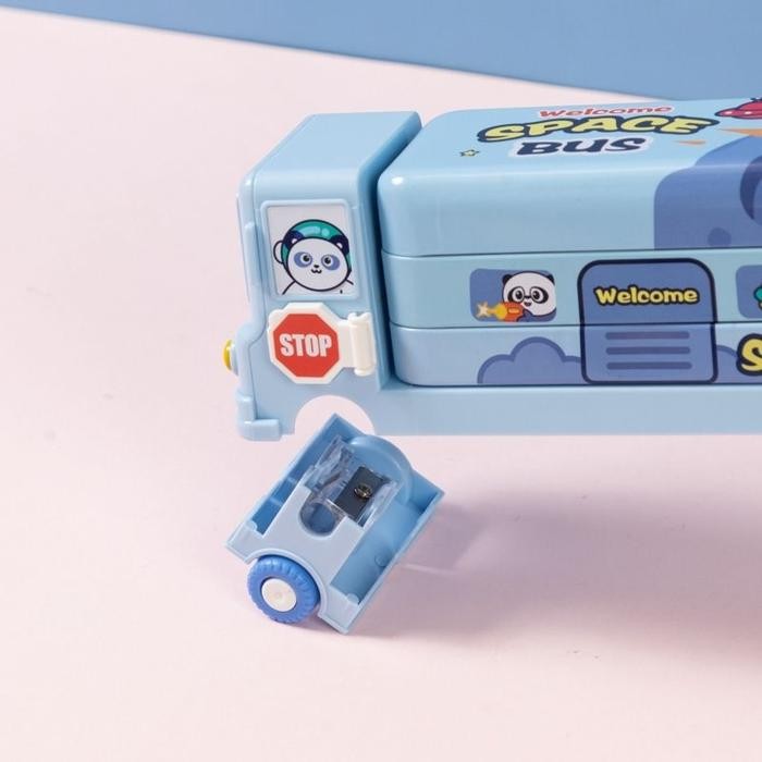 

TEMPAT PENSIL BUS KALENG 2 SUSUN MAGIC BUS SPACE BUS STATIONERY