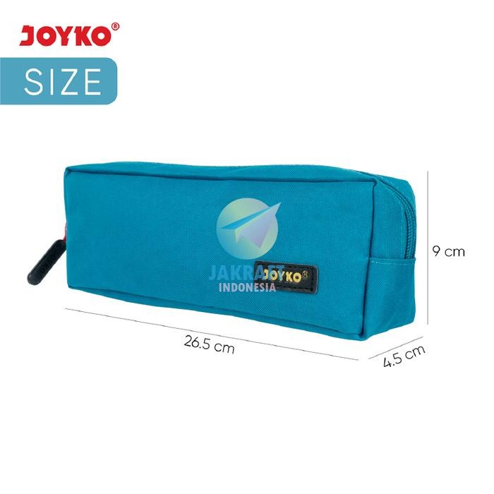 

(1 PCS) TEMPAT PENSIL KAIN ZIPPER JOYKO PC-5016 PEN PENCIL SPIDOL CREATIVE SOFT CASE HITAM BLACK /
