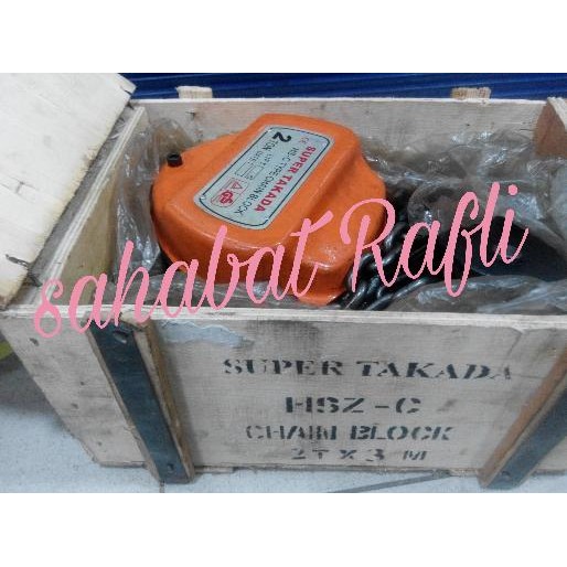 chain block / takel super takada 3ton x 3mtr