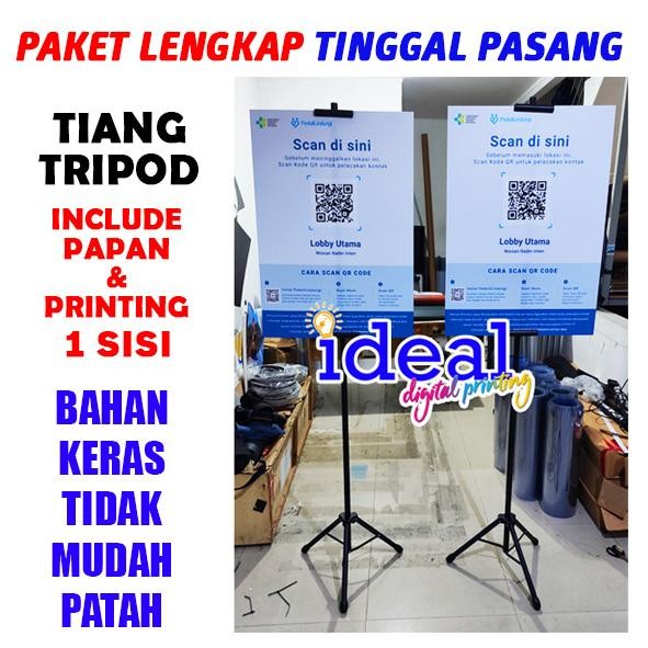 

Tripod Banner / Tiang Promosi 2 Sisi / Standing Banner / Stand Tripod Terlaris