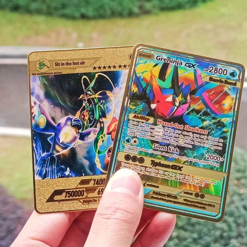 New Pokemon Metal Card Arceus  arizard Vmax Great Card English Version Pokmon Game Collection Metal