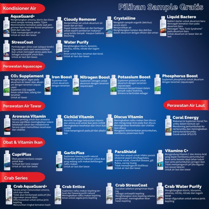 AQUAPRO CRAB SALT 2KG/4.4LBS REFILL