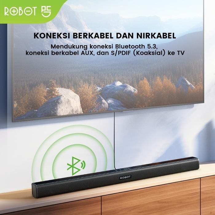 ROBOT TV SOUNDBAR SPEAKER TV WIRELESS BLUETOOTH 5.3 -Suara Mantab