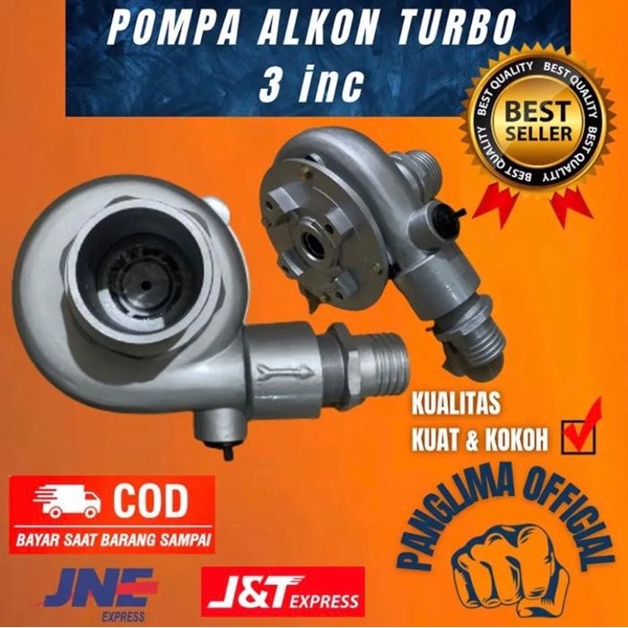 PREMIUM Pompa Air Alkon Pompa Tambang Keong Turbo 3x2 inc GX 160 200, 270, 390, 420, 460 (Lobang As