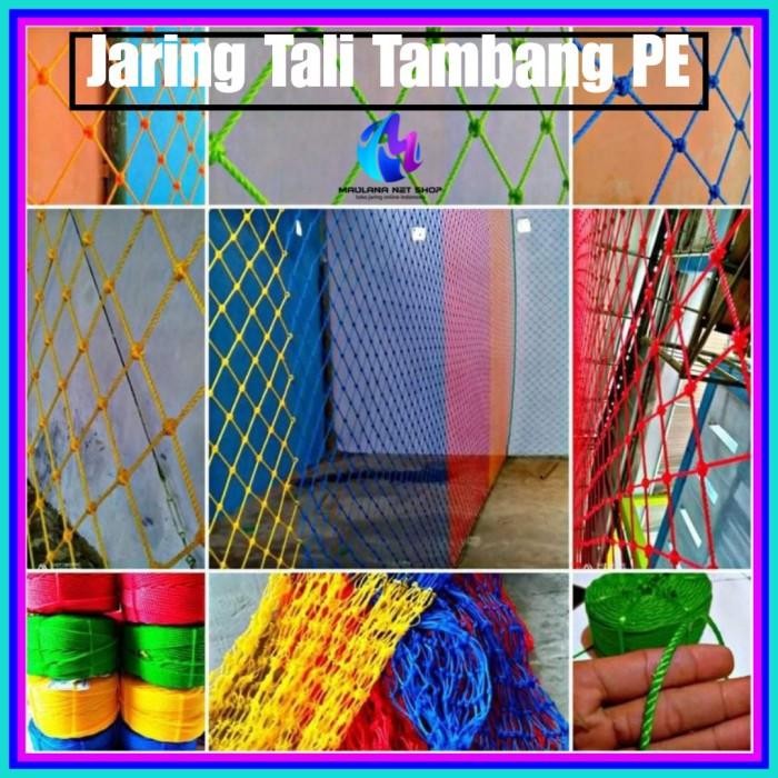 PREMIUM jaring tambang plastik warna warni tebal 2mm