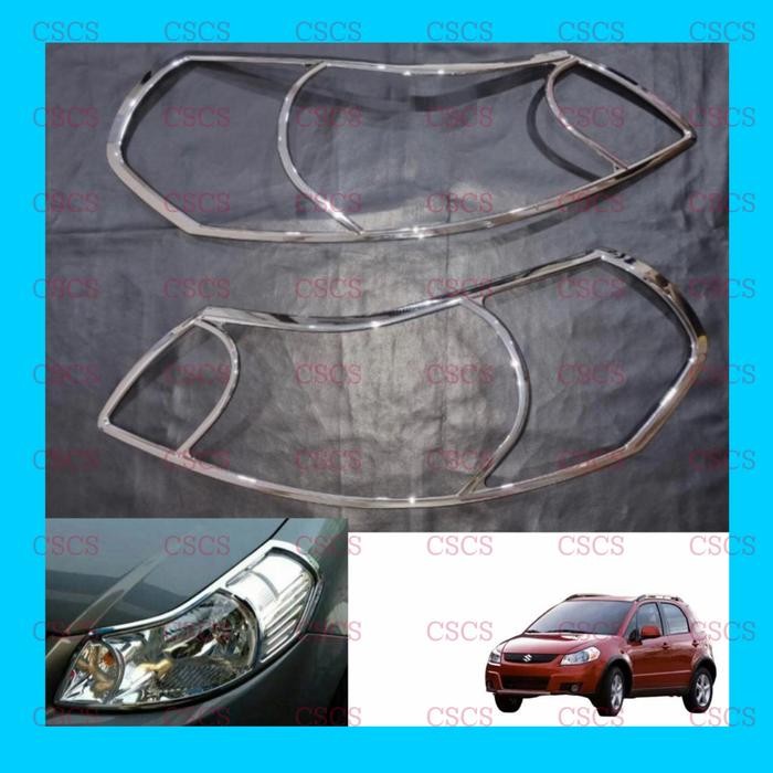 Garnish Lampu Depan Suzuki Sx4 Chrome