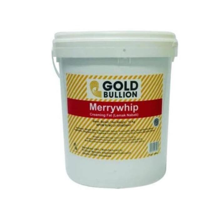 

Merrywhip Gold Bullion - Mentega Putih Merry Whip 16kg - Gosend/Grab O