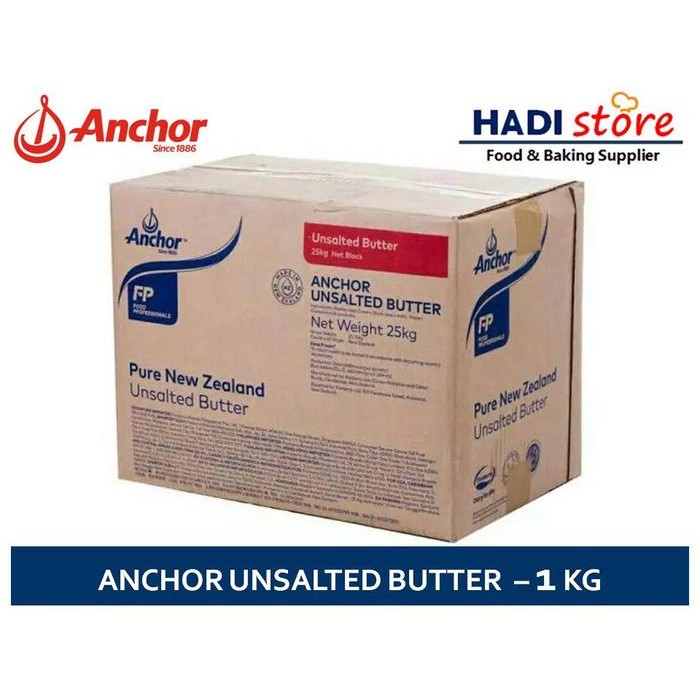 

ANCHOR UNSALTED BUTTER 1 KG / 1KG