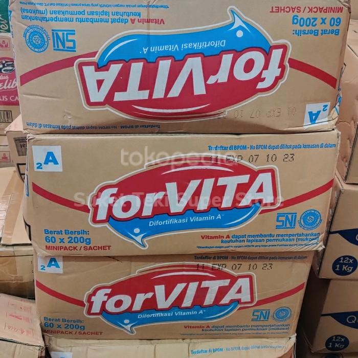

Forvita Margarine Sachet 200gr per DUS karton isi 60