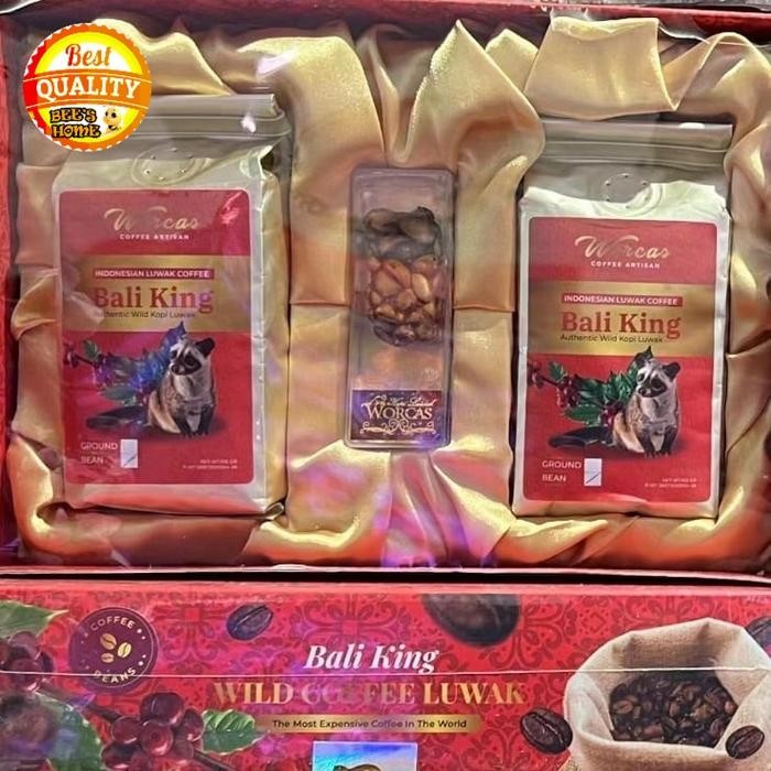 

Kopi Luwak Wild Bali Parcel Box Worcas 100 gr box isi 2 ORI