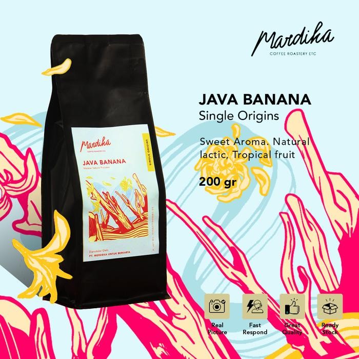 

JAVA BANANA (200g) Biji Kopi Single Origin - Mardika Coffee