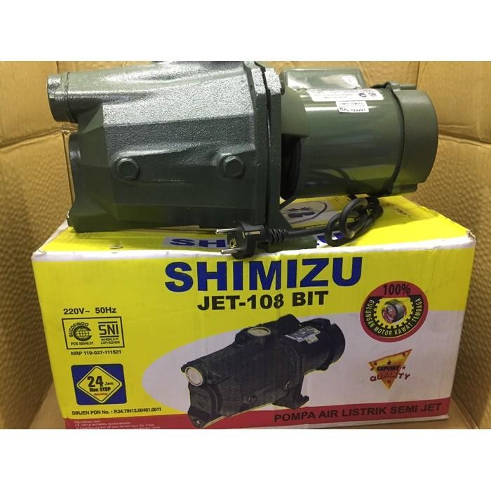 MESIN POMPA AIR SHIMIZU SEMI JET PUMP 108 BIT DAYA HISAP 11 M