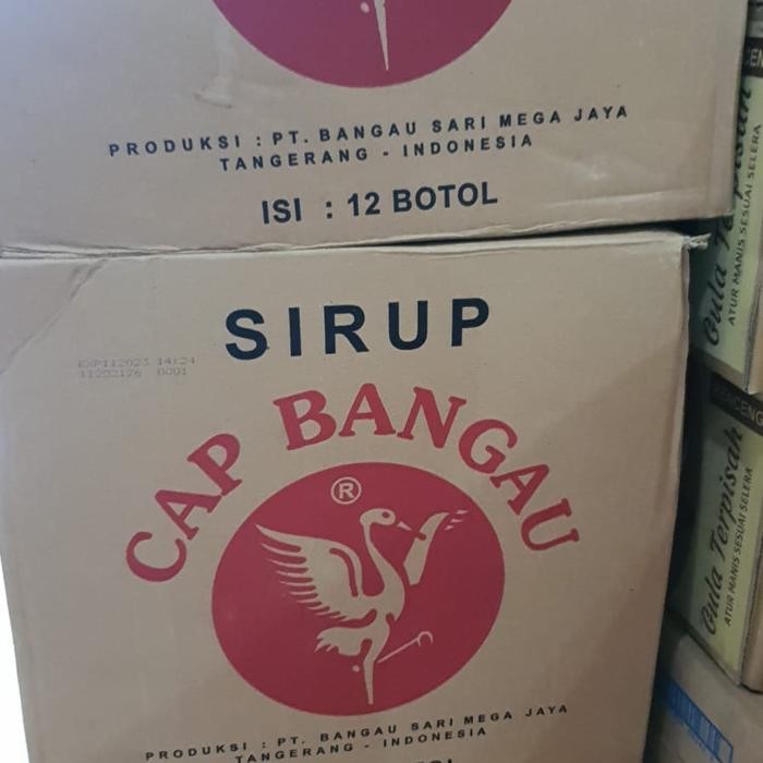 

sirup cap bangau rasa pisang ambon 1 dus isi 12 botol