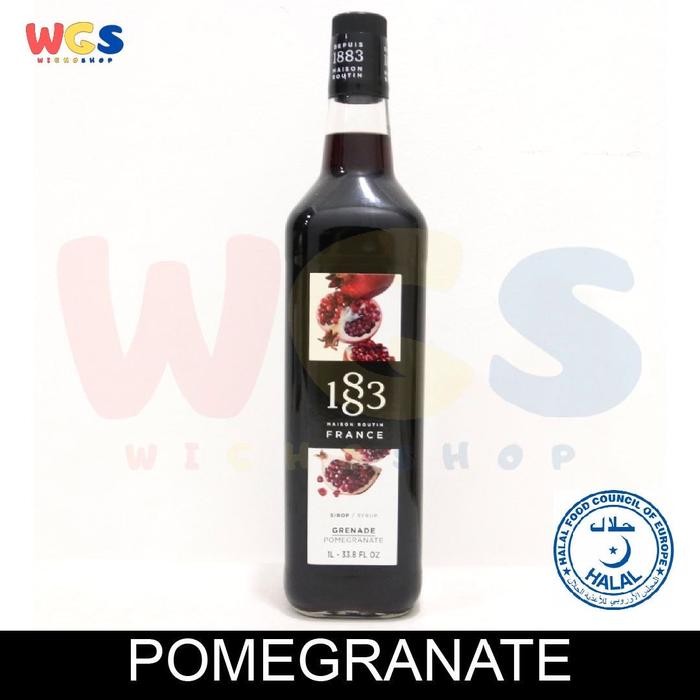 

Syrup 1883 Maison Routin France Pomegranate Flavored 33.8 fl oz 1ltr