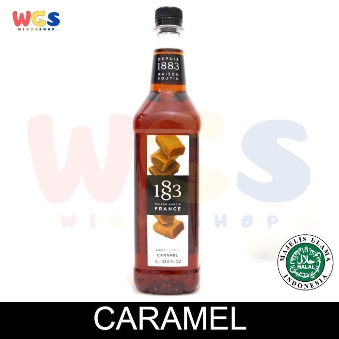 

Syrup 1883 Maison Routin France Caramel Flavored 33.8 fl oz 1ltr