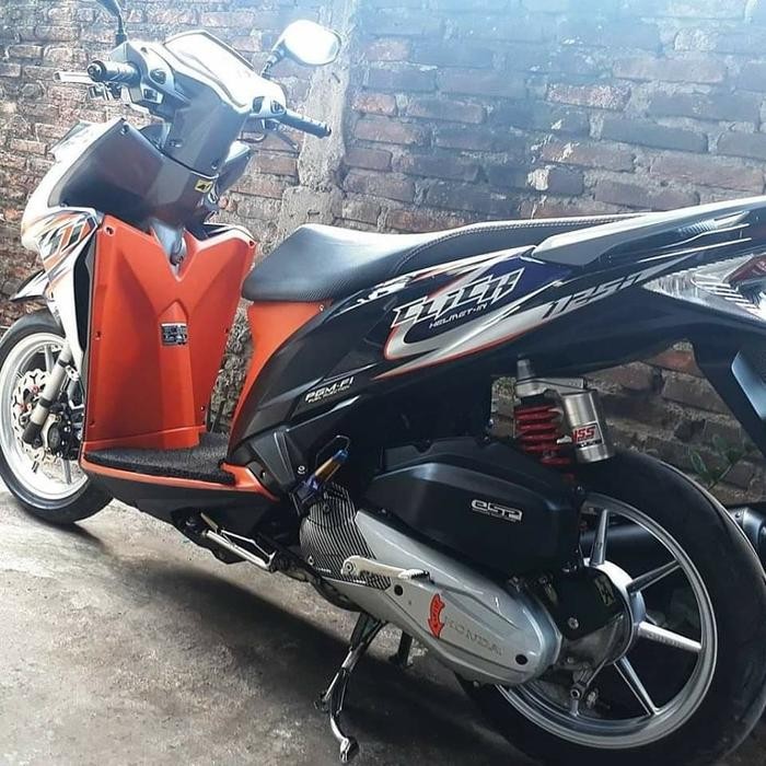 Striping Click 125 Combi Brake 2012 Orange Vario 125 OLD