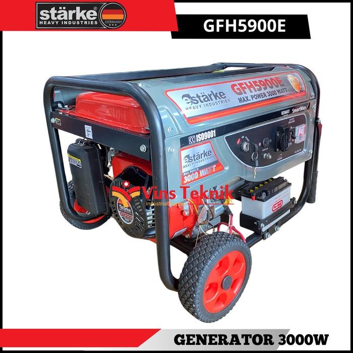MESIN GENSET LISTRIK GENERATOR SET 3.000 WATT STARKE GFH5900E GFH 5900