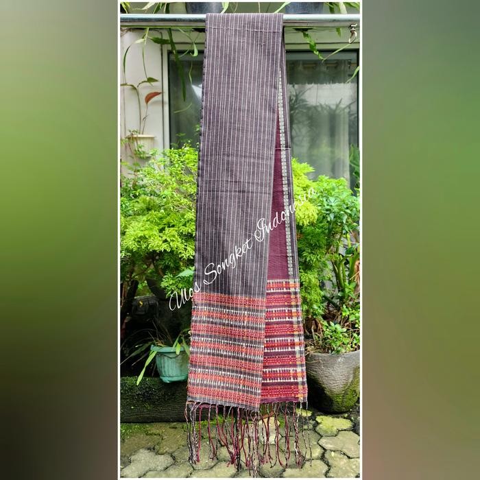New Hande Hande Ragi Hotang Hitam - Selendang Ulos - Ulos Manortor Tidak Pakai Puring Bahan Full