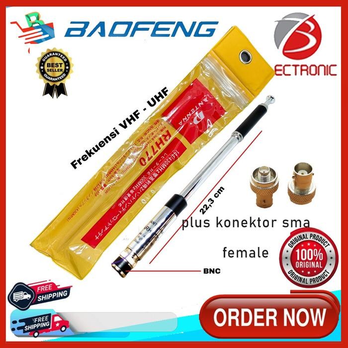 D ANTENNA ARH-770 ANTENA HT DUALBAND BNC ICOM BAOFENG RH-770 ARH770