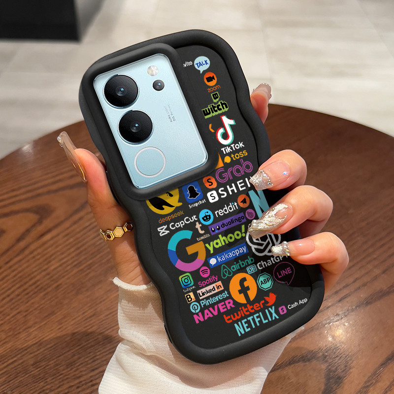 Casing Untuk VIVO V29 5G V29 Pro 5G Case Casing HP Kesing unik Softcase pelindung silikon lembut bar