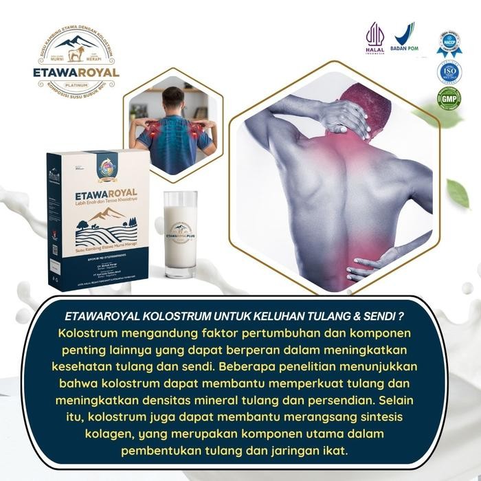 

BARANG TERLARIS ETAWAROYAL Platinum Susu Kambing Etawa Dengan Kandungan Kolostrum Paket 2 Box