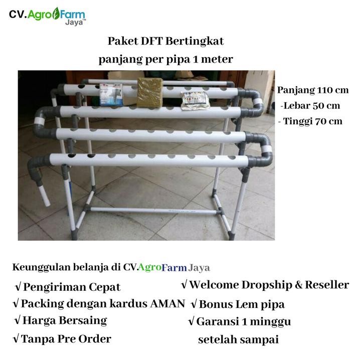 Terlaris Instalasi Modul Kit Hidroponik Set Dft 20 - 36