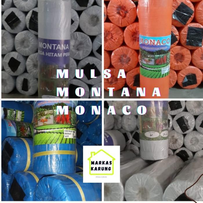 Terlaris Mulsa Plastik Montana Monaco Hitam Perak 15 Kg Media Tanam Tani