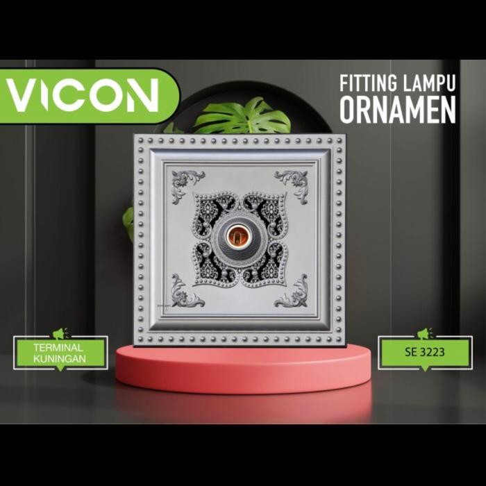 PREMIUM FITTING LAMPU ORNAMEN / FITTING PLAFON PVC / ORNAMEN LAMPU HIAS PITING