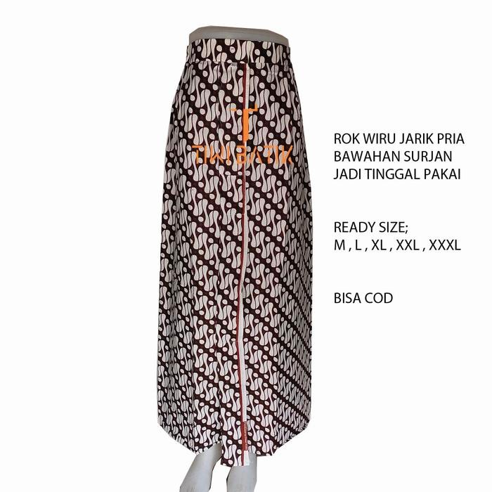 Promo Rok Wiru Jarik Pria Jadi Tinggal Pakai Bawahan Surjan Adat Jawa Ready