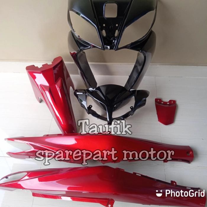 Cover Body Halus Jupiter Z Robot Warna Merah - Sparepart Motor