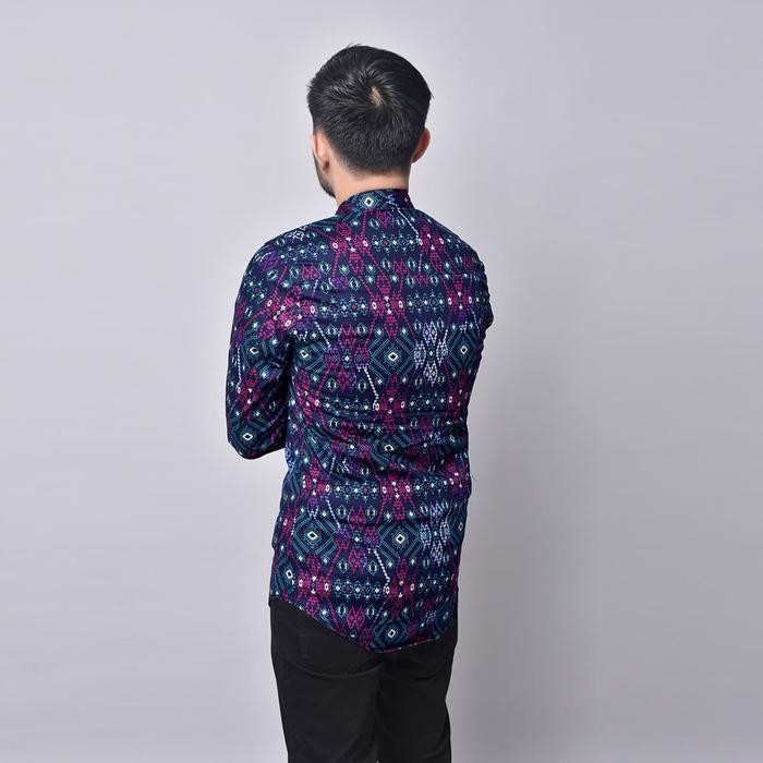 Ready Kemeja Flanel Planel Pria Lelaki Cowok Murah (Levis) Navy Dan Hijau Original