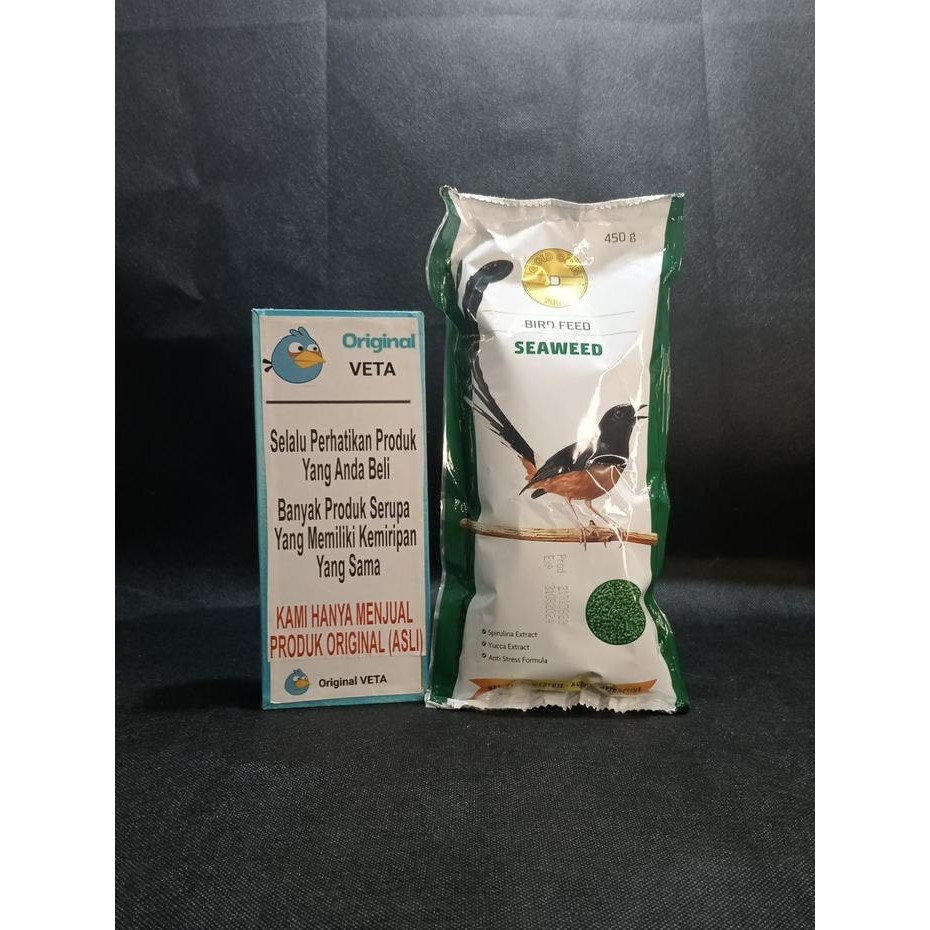 GOLD COIN SEAWEED PAKAN BURUNG VOER RUMPUT LAUT BURUNG TAMPIL OPTIMAL