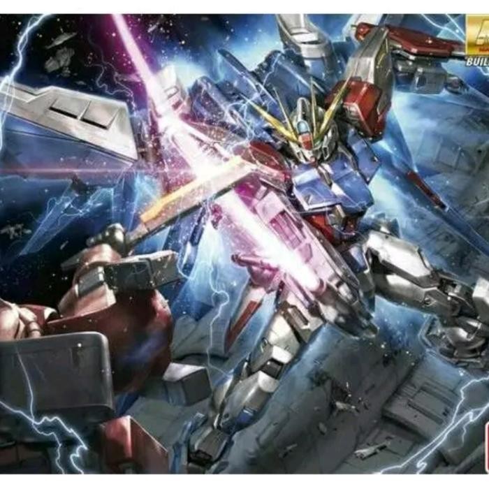SALE TERHOTT BANDAI MG 1/100 GUNDAM BUILD STRIKE FULLPACKAGE + STANDBASE & PESAWAT READYY