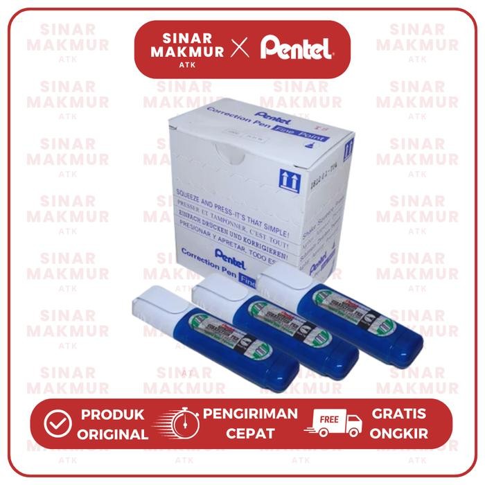 

correction pen/correction fluid/tipex cair gepeng pentel zl31w (pcs) kode 527