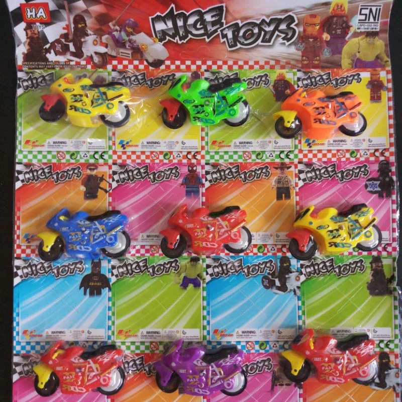 motor spin go besar HA satuan / miniatur motor gp / mainan motor motoran anak