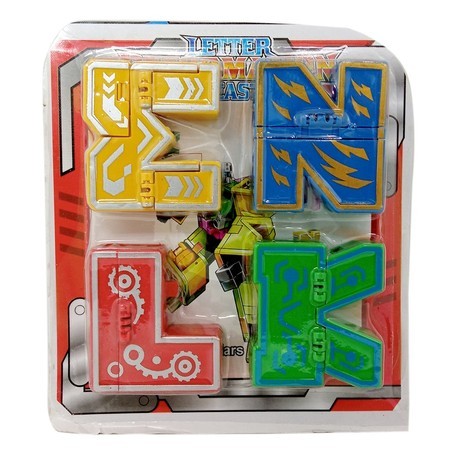 robot deformasi dinosaurus KLMN / robot huruf / roobot angka / mainan roobot
