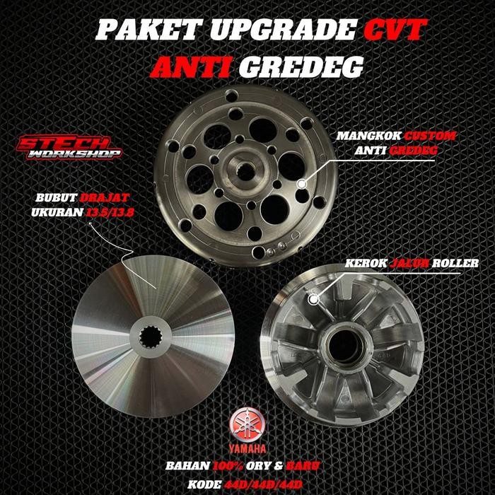Paket Upgrade Cvt Xeon Gt Xeon 125 Aerox 125 Custom Bubut