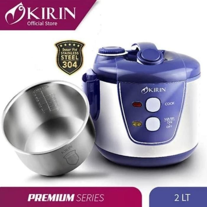 Magic Com Kirin KRC-389 2 Liter Panci Stainless