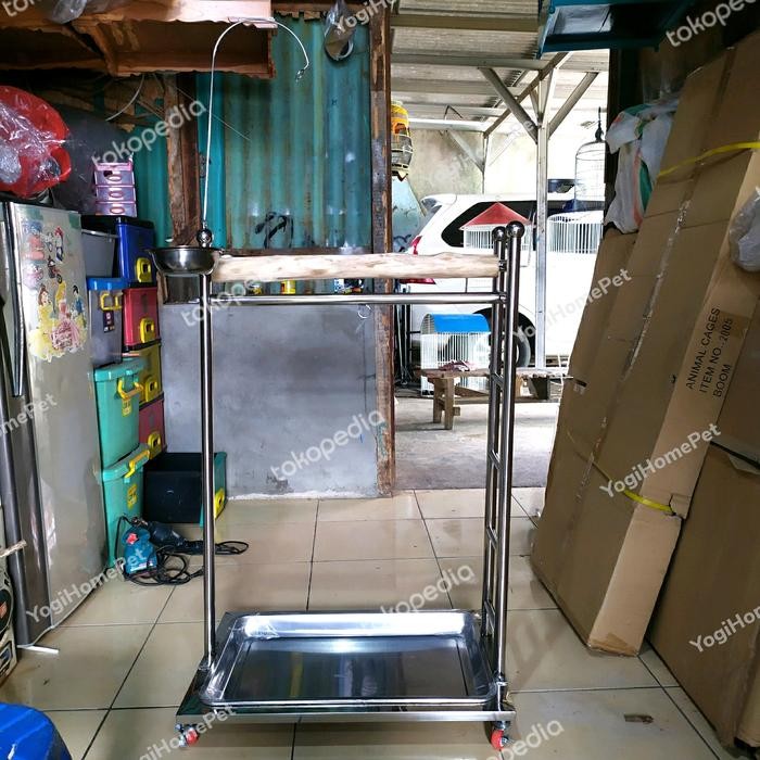 Kandang Kakak tua/makaw stainless/ tangkringan kakak tua stainless.