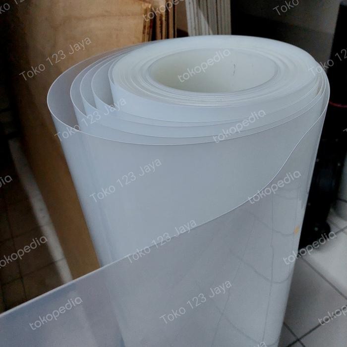 Fiber Pagar Putih Polos Super Tebal 120 cm Per Meter