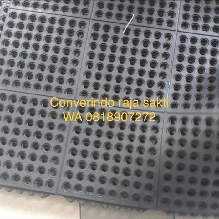 Kaet kamar mandi karet lantai keset anti slip uk: 90 cm x 90 cm