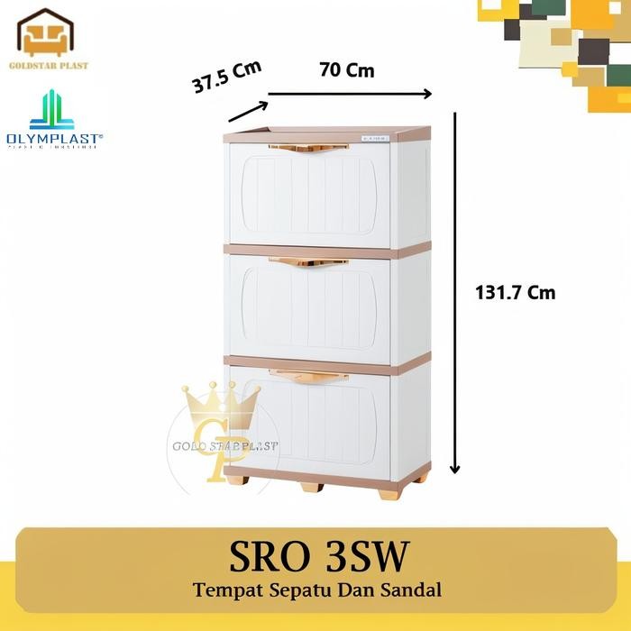 Lemari Sepatu / Rak Sepatu Plastik Olymplast SRO Series