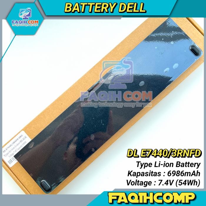 ORIGINAL BATERAI BATRE LAPTOP DELL LATITUDE E7420 E7440 E7450 34GKR GRATIS ONGKIR