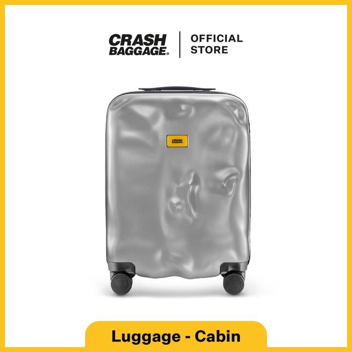 Crash Baggage Icon Luggage Silver 35 lt Cabin