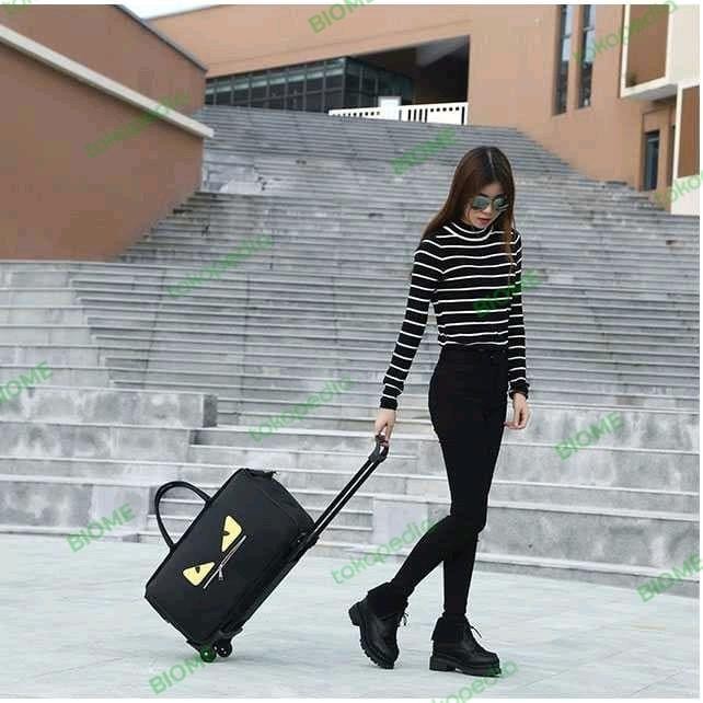 Tas Travel Koper Trolley Duffel Travel Bag Troli