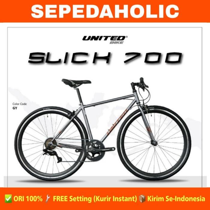 Sepeda UNITED SLICK 700 C 8 Speed Garansi Resmi 5 Tahun
