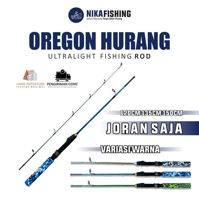 Joran Pancing Udang Oregon Hurang 100 120 135 150 Lentur Material Fiber Solid Alat Mancing Ikan